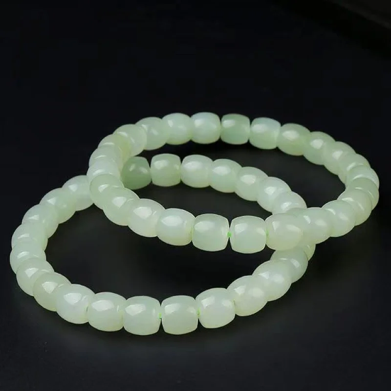 Lake Green Xiuling Pendant Hetian Jade Unisex Old Style Bead Bracelet
Lake Green Xiuling Pendant Hetian Jade Unisex Old Style Bead Bracelet