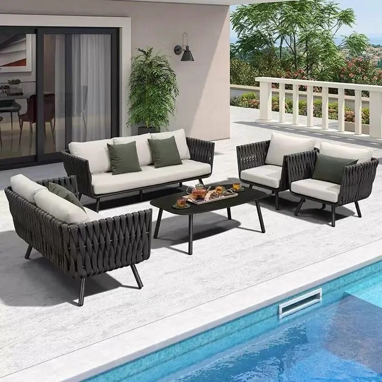 Nordic Outdoor Outdoor Courtyard Garden Open-air Bed And Breakfast Balcony Rattan Leisure Furniture Waterproof Aluminum Alloy So
Nordic Outdoor Outdoor Courtyard Garden Open-air Bed And Breakfast Balcony Rattan Leisure Furniture Waterproof Aluminum Alloy So