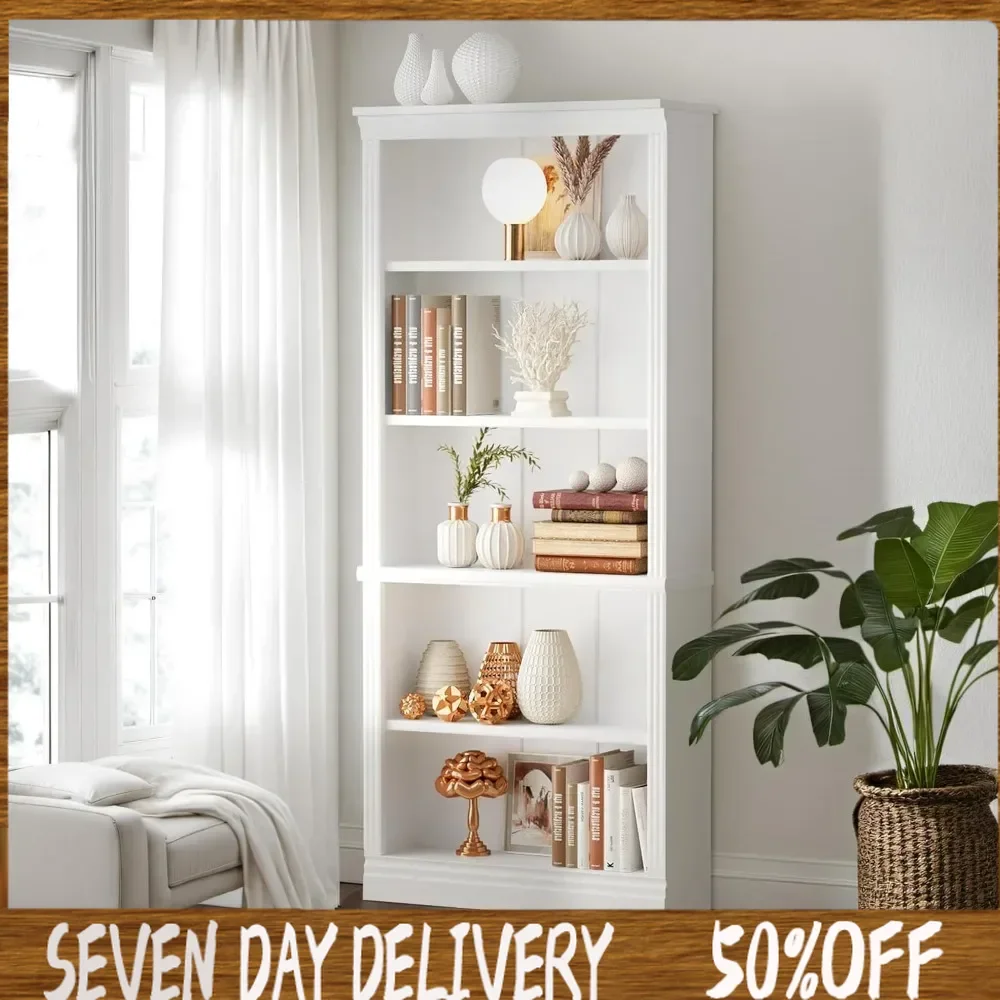 Bookshelf, 5 tall bookshelves,72"wooden open display floor bookshelves, large storage organizer for library, bedroom,living room
Bookshelf, 5 tall bookshelves,72"wooden open display floor bookshelves, large storage organizer for library, bedroom,living room