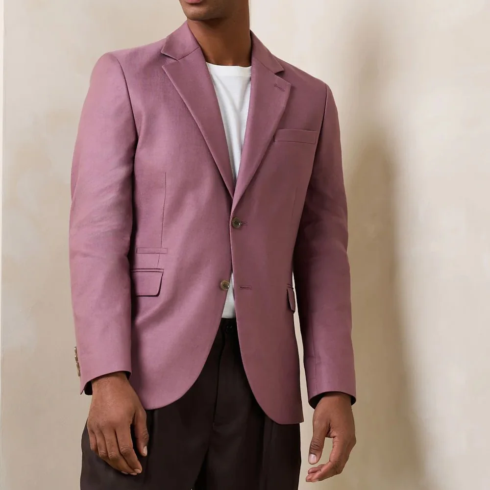 Casual Suit Jackets for Man Polyester Men's Social Coat Solid Color Notch Lapel Business Single-Breasted Urban Blazers Fashion
Casual Suit Jackets for Man Polyester Men's Social Coat Solid Color Notch Lapel Business Single-Breasted Urban Blazers Fashion
