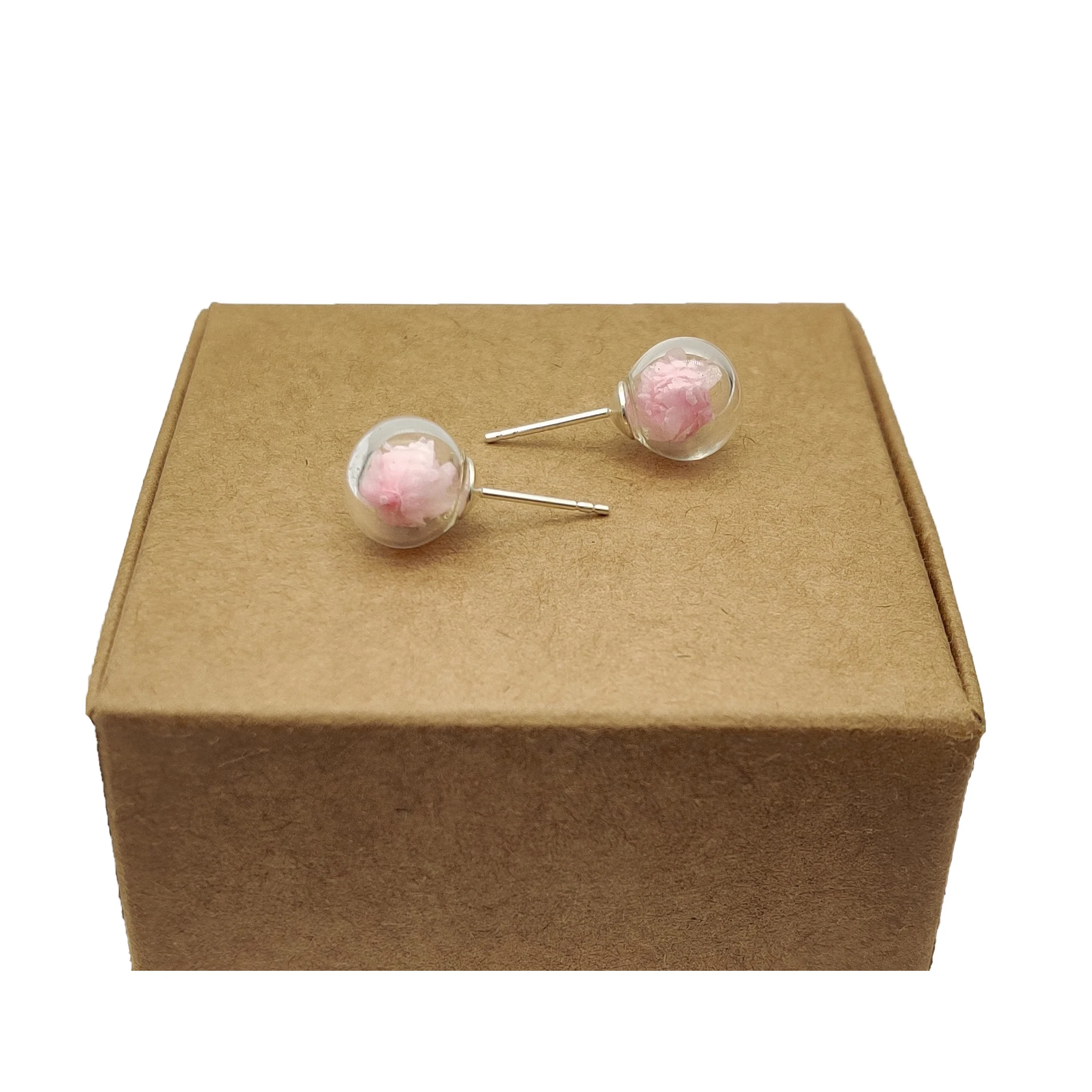 Pink Blossom Babysbreath Glass Ball Sterling 925 Silver Needle Stud Earrings For Women Boho Fashion Jewelry Bohemian Handmade
Pink Blossom Babysbreath Glass Ball Sterling 925 Silver Needle Stud Earrings For Women Boho Fashion Jewelry Bohemian Handmade