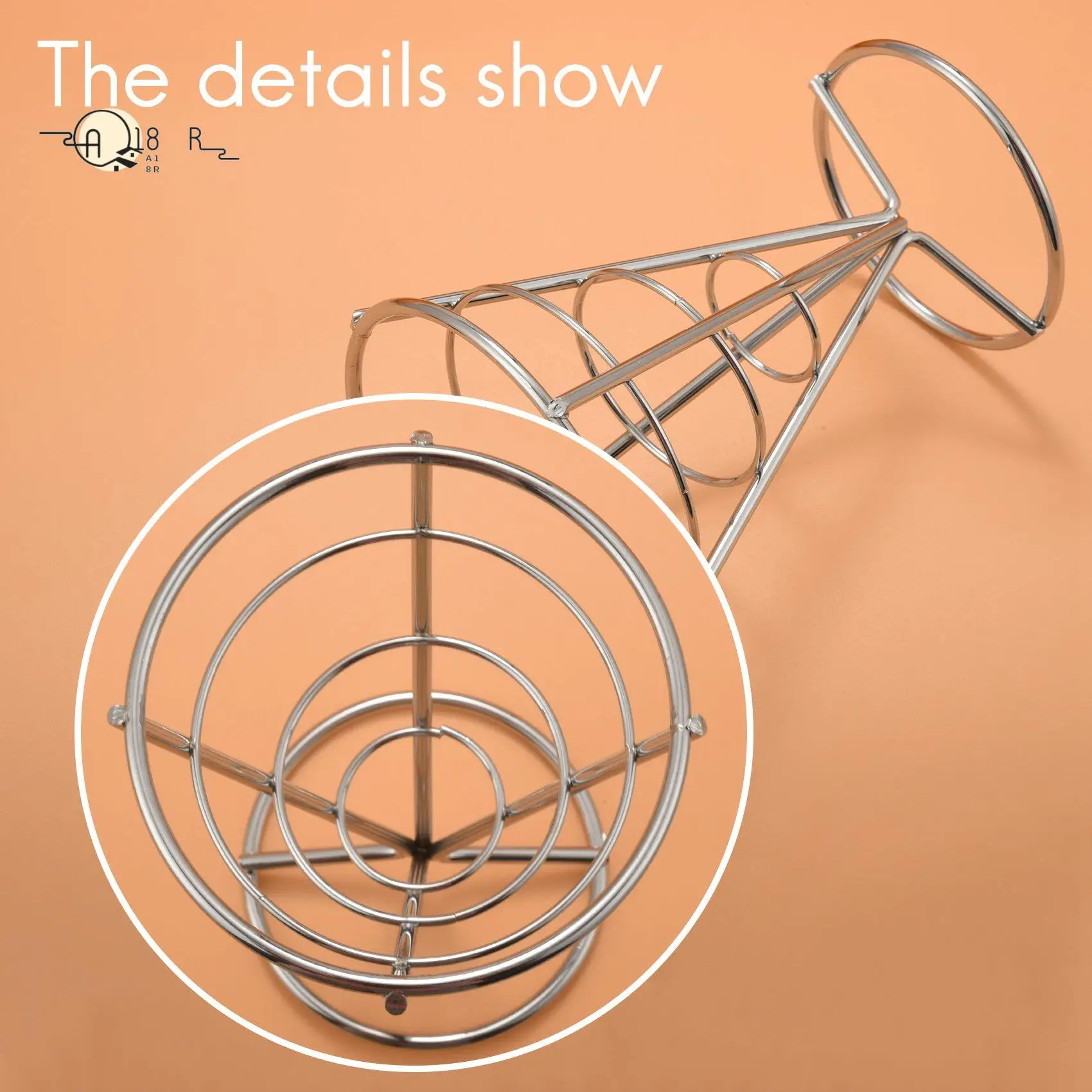 A18R -4 Pcs French Fries Stand Cone Basket Fry Holder With Dip Dishe Cone Snack Fried Chicken Display Rack Food Shelves Bowl
A18R -4 Pcs French Fries Stand Cone Basket Fry Holder With Dip Dishe Cone Snack Fried Chicken Display Rack Food Shelves Bowl