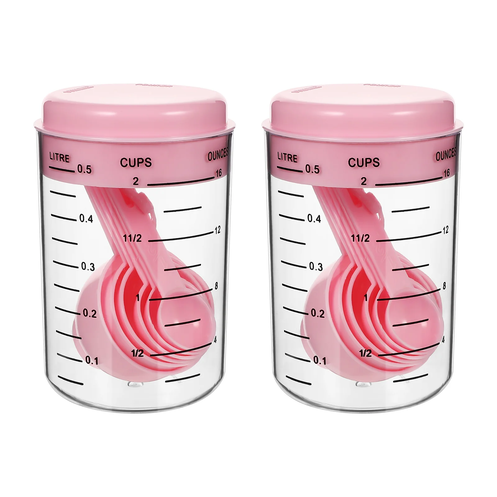 2 Sets Double Cup Cookware Adjustable Milk Powder Spoon Scoop Baking Measuring Cups
2 Sets Double Cup Cookware Adjustable Milk Powder Spoon Scoop Baking Measuring Cups