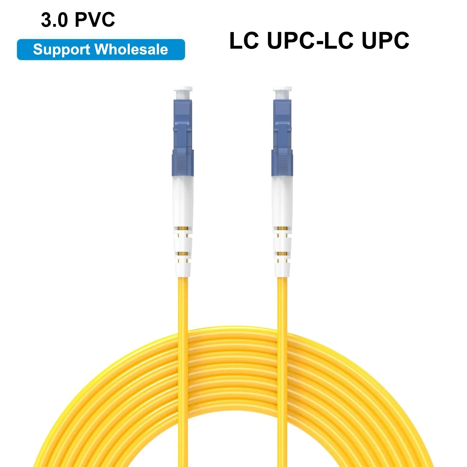 LC/SC APC/UPC Fiber Optical Patch Cable Single mode Simplex 3.0mm 9/125um PVC OS2 Fiber Optic Cord 3m/5m/10/15m/30m
LC/SC APC/UPC Fiber Optical Patch Cable Single mode Simplex 3.0mm 9/125um PVC OS2 Fiber Optic Cord 3m/5m/10/15m/30m