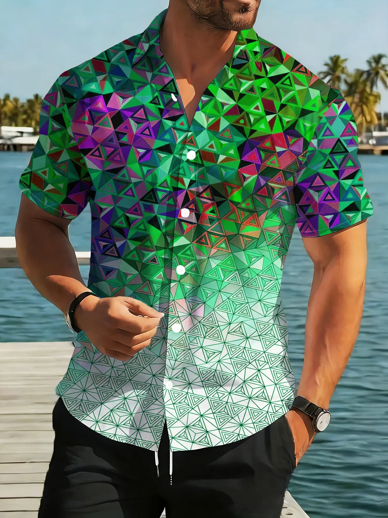 High Street Summer Tropical Men's Hawaiian Shirt Man Short Sleeve Casual Print Fashion Streetwear Vacation Tops
High Street Summer Tropical Men's Hawaiian Shirt Man Short Sleeve Casual Print Fashion Streetwear Vacation Tops