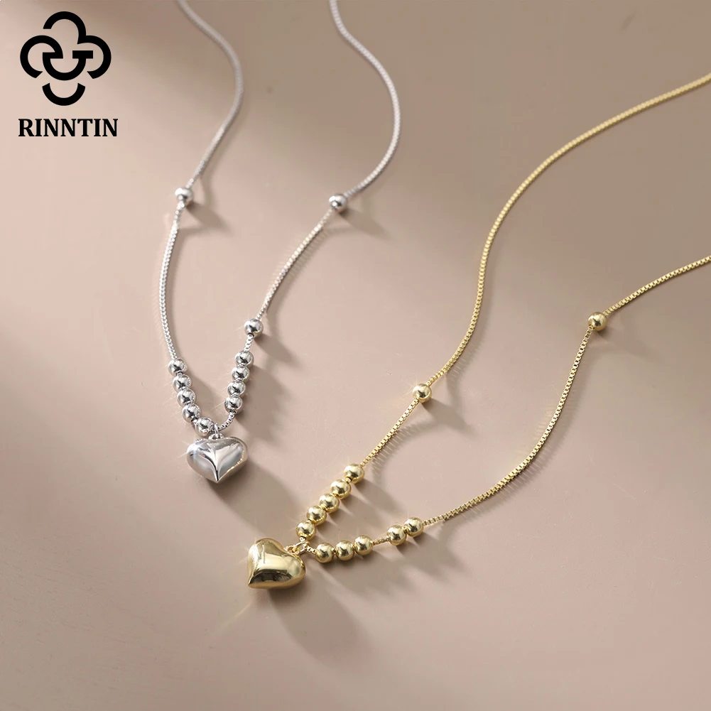 Rinntin, серебро 925, ожерелье из бисера с сердечком для женщин и девочек, подарок, изящный универсальный простой дизайн, ювелирные изделия, дропшиппинг APN49
Rinntin, серебро 925, ожерелье из бисера с сердечком для женщин и девочек, подарок, изящный универсальный простой дизайн, ювелирные изделия, дропшиппинг APN49
