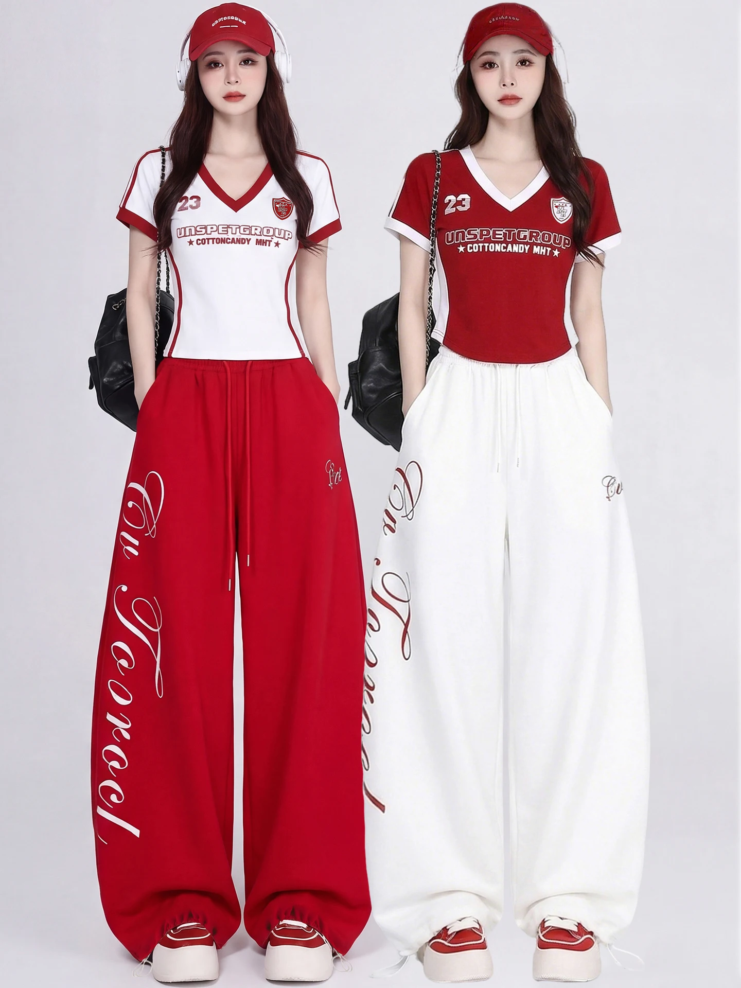 Summer Jazz Dance Outfit Popular Style Sporty Streetwear Kpop Female Group Top And Bottoms Set Cotton Traditional Stage Costume
Summer Jazz Dance Outfit Popular Style Sporty Streetwear Kpop Female Group Top And Bottoms Set Cotton Traditional Stage Costume