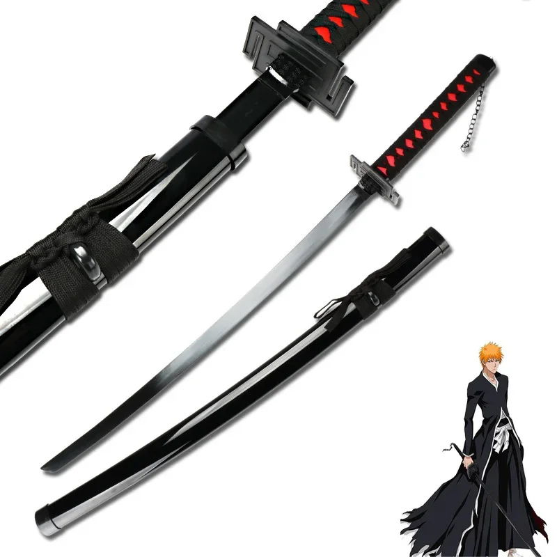 Отбеливающие мечи Ichigo Bankai Zangetsu косплей японский меч ниндзя катана черное лезвие оружие для Хэллоуина
Отбеливающие мечи Ichigo Bankai Zangetsu косплей японский меч ниндзя катана черное лезвие оружие для Хэллоуина