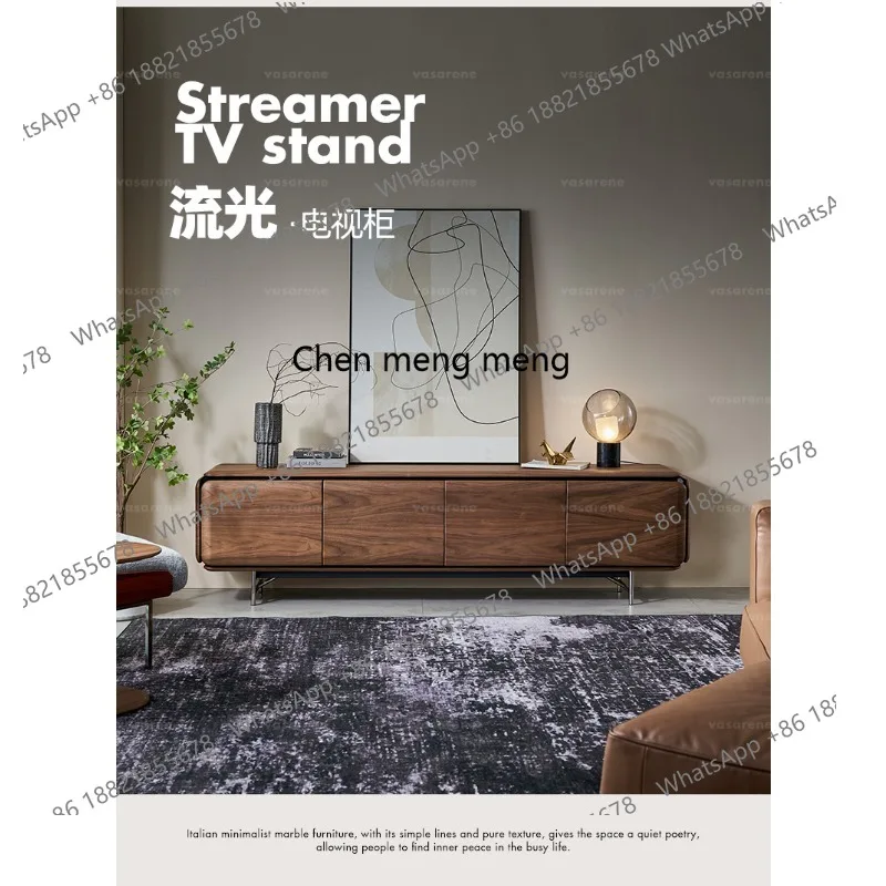 Italian walnut TV cabinet coffee table combination solid wood light luxury living room floor TV cabinet
Italian walnut TV cabinet coffee table combination solid wood light luxury living room floor TV cabinet