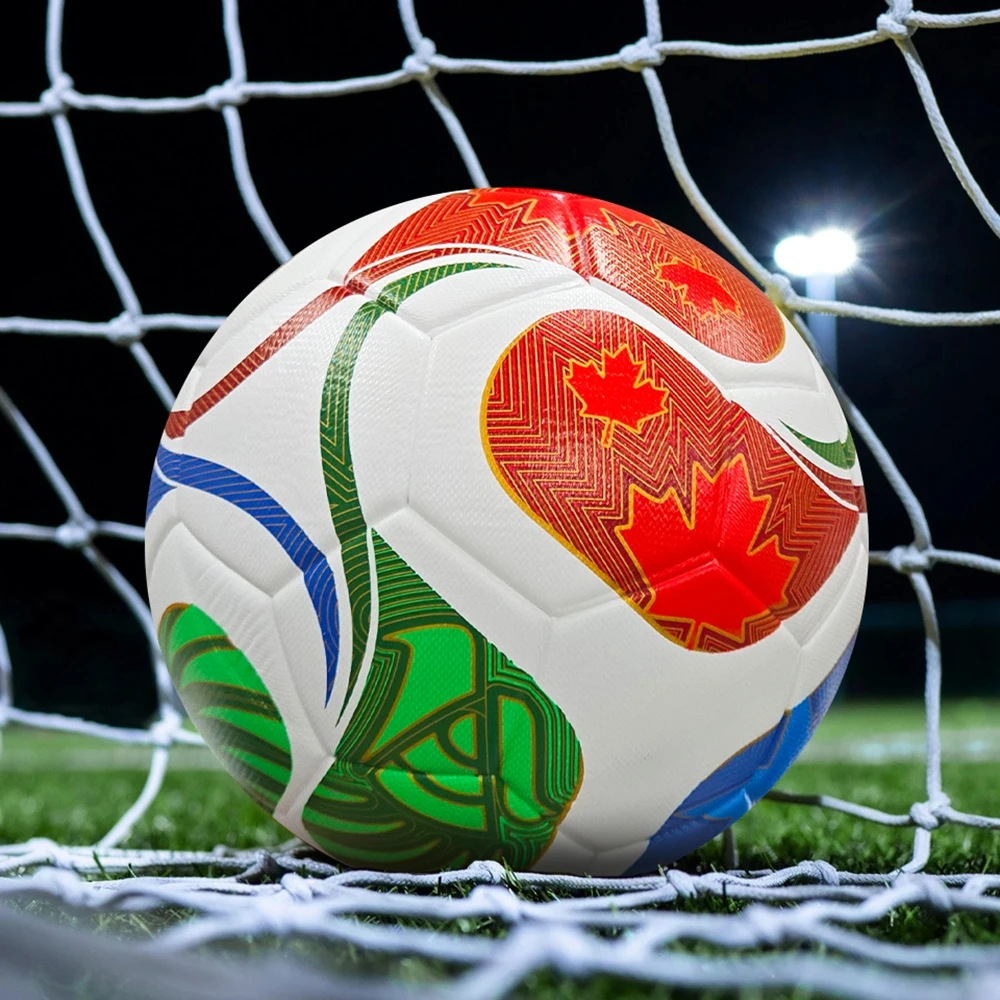 Бесшовный футбольный мяч из искусственной кожи 2026, официальный размер 5, высококачественный износостойкий тренировочный футбольный мяч Futbol Voetbal Bola
Бесшовный футбольный мяч из искусственной кожи 2026, официальный размер 5, высококачественный износостойкий тренировочный футбольный мяч Futbol Voetbal Bola