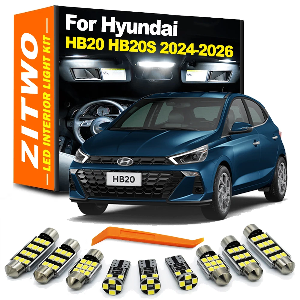 ZITWO 11Pcs For New Hyundai HB20 HB20S 2024 2025 2026 Car Indoor Lamp LED Bulb Interior Dome Map Reading License Plate Light Kit
ZITWO 11Pcs For New Hyundai HB20 HB20S 2024 2025 2026 Car Indoor Lamp LED Bulb Interior Dome Map Reading License Plate Light Kit