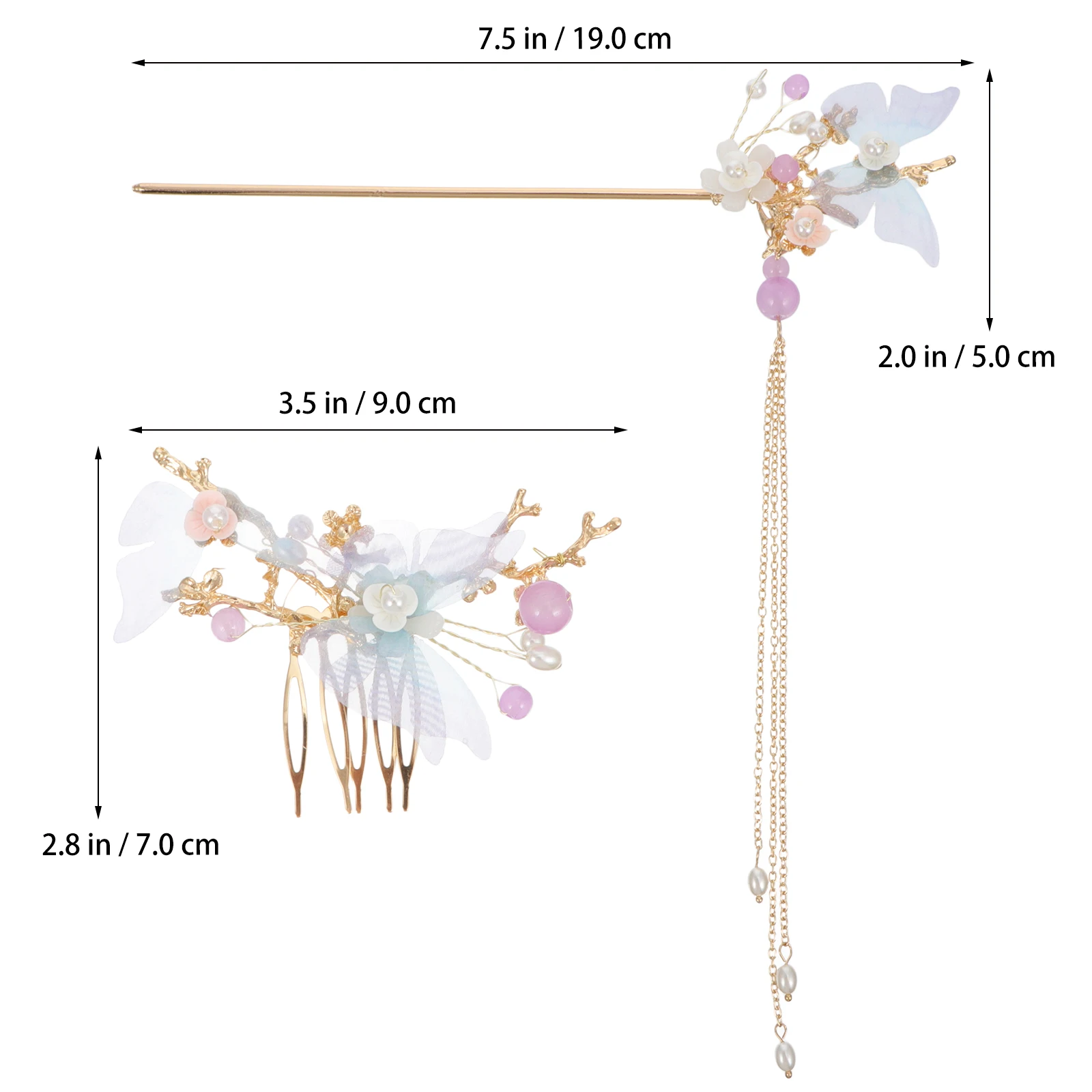 Blue Butterfly Comb Hair Sticks Vintage Bun Clip Accessories Hairsticks Retro Women Chinese Style Hairdressing Tools
Blue Butterfly Comb Hair Sticks Vintage Bun Clip Accessories Hairsticks Retro Women Chinese Style Hairdressing Tools