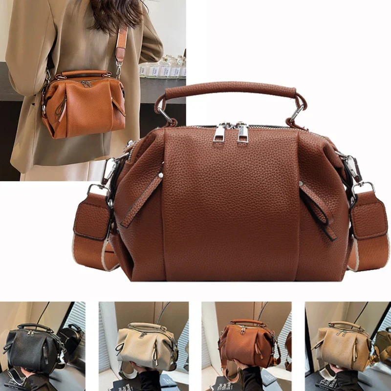 High Quality Female Top Handle Messenger Bags Luxury Women Tote Handbags PU Genuine Leather Ladies Boston Shoulder Bags
High Quality Female Top Handle Messenger Bags Luxury Women Tote Handbags PU Genuine Leather Ladies Boston Shoulder Bags