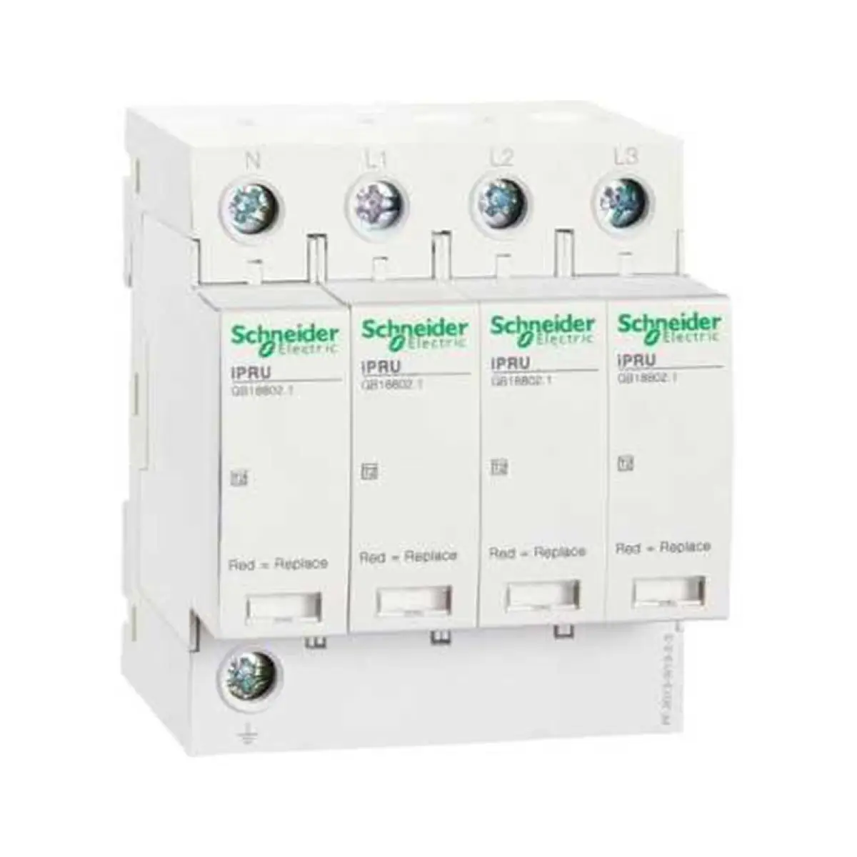 iPRU 20 3P+N A9L020600 3P+N | 20kA | 10kA | 1.45kV IPRU pluggable Class T2 surge protector
iPRU 20 3P+N A9L020600 3P+N | 20kA | 10kA | 1.45kV IPRU pluggable Class T2 surge protector