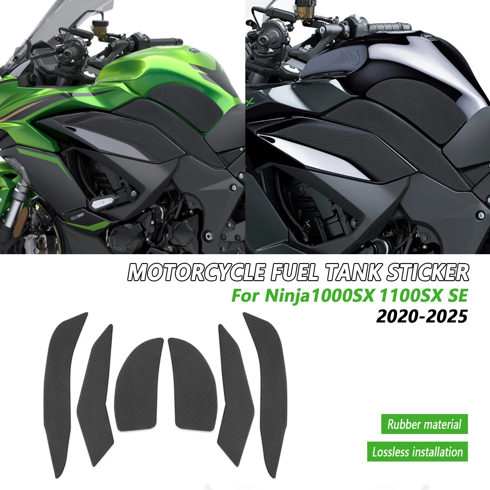 Motorcycle Fuel Tank Side Anti Slip Protection Pad Knee Grip Stickers For Kawasaki Ninja 1000SX NINJA 1100SX SE 2020-2024 2025
Motorcycle Fuel Tank Side Anti Slip Protection Pad Knee Grip Stickers For Kawasaki Ninja 1000SX NINJA 1100SX SE 2020-2024 2025
