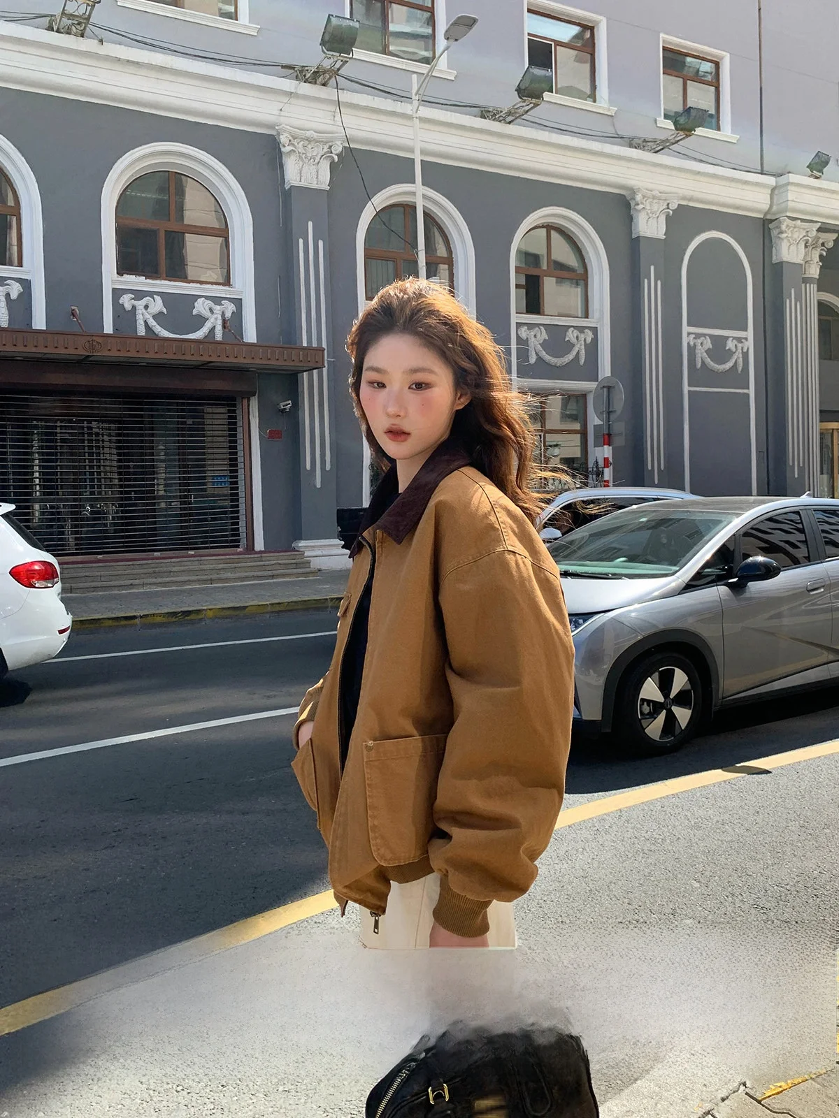 Retro Workwear Loose Jacket Women's Autumn Winter New Style Cannon Multiple Pockets Worn Wash Color Collar Cotton Coat
Retro Workwear Loose Jacket Women's Autumn Winter New Style Cannon Multiple Pockets Worn Wash Color Collar Cotton Coat