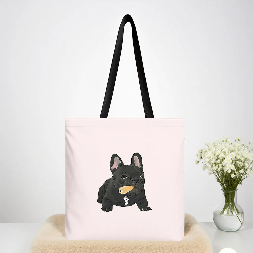 French Bulldog Cutie Women canvas shoulder bag Dual-Side Printed Black Tote Bag shopping bag Fashionable and fun gift handbag
French Bulldog Cutie Women canvas shoulder bag Dual-Side Printed Black Tote Bag shopping bag Fashionable and fun gift handbag