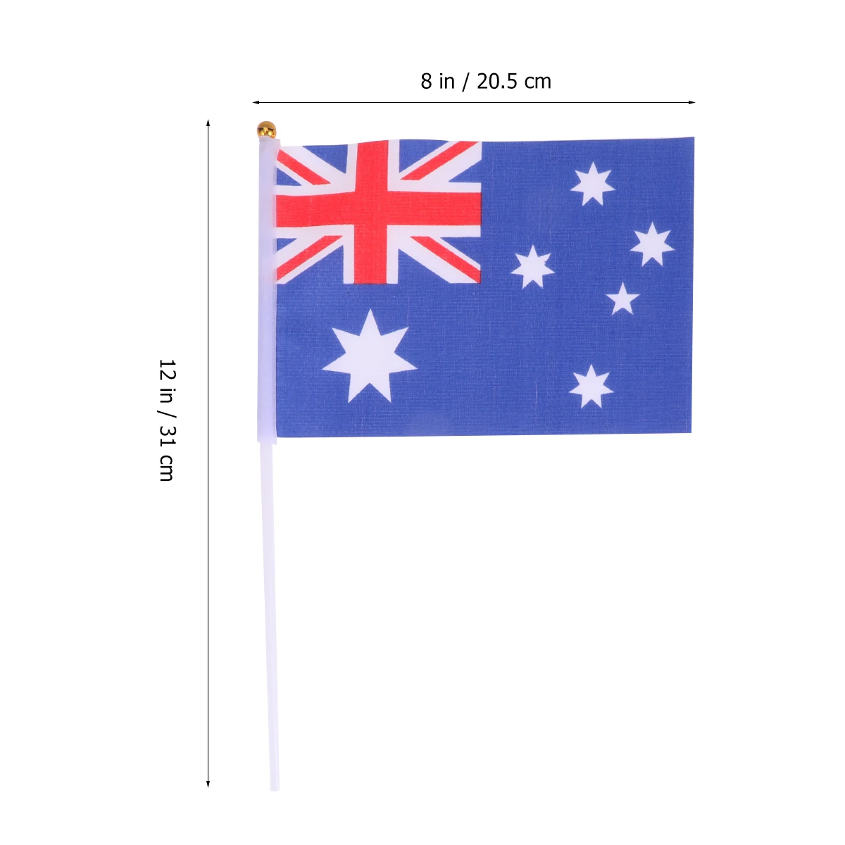 50Pcs Hand Held Flags Of Australia On Stick Durable Polyester For Various Celebrations Decorations
50Pcs Hand Held Flags Of Australia On Stick Durable Polyester For Various Celebrations Decorations