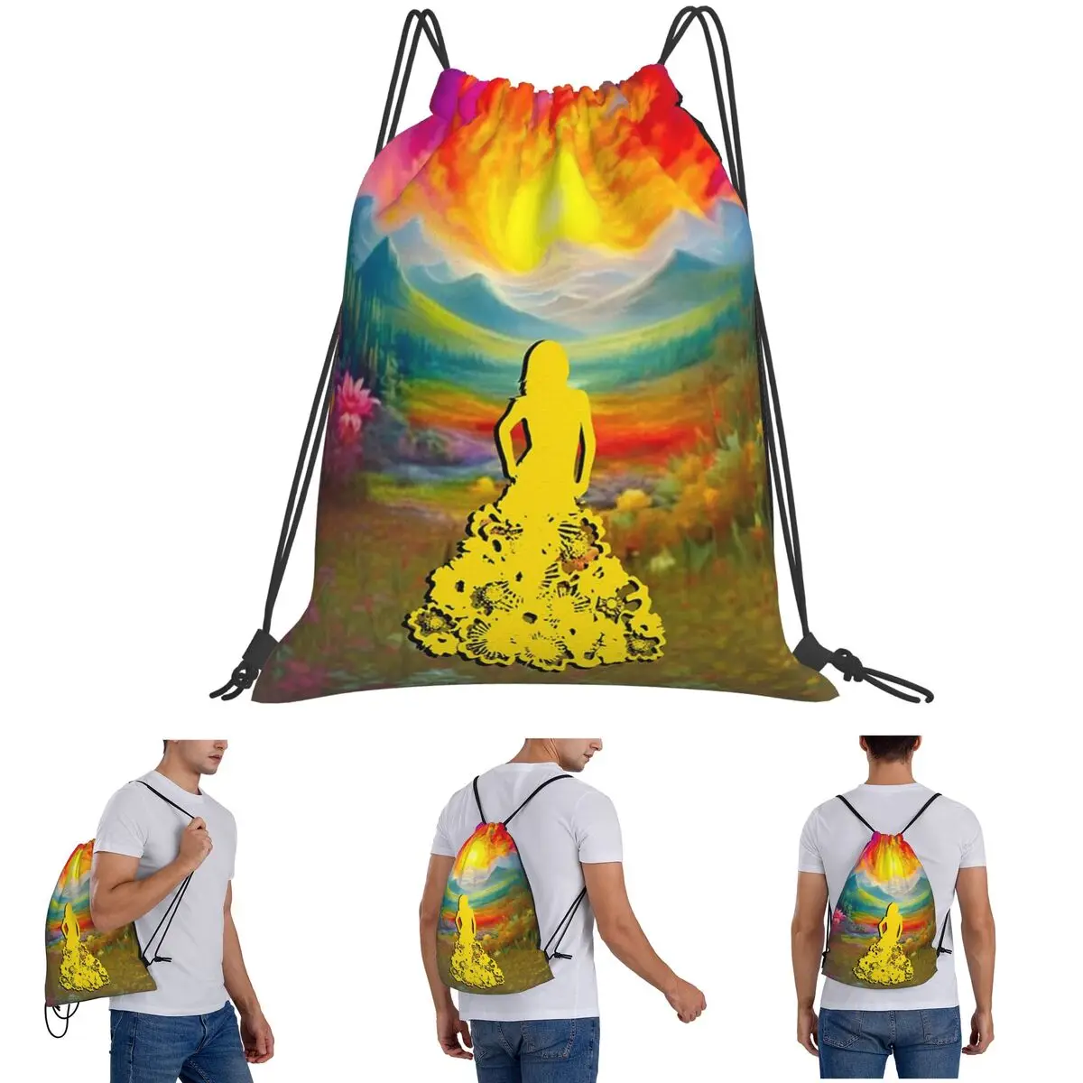 Summer Time Backpacks Fashion Drawstring Bags Storage Bag Book Bags for Man Woman Students
Summer Time Backpacks Fashion Drawstring Bags Storage Bag Book Bags for Man Woman Students
