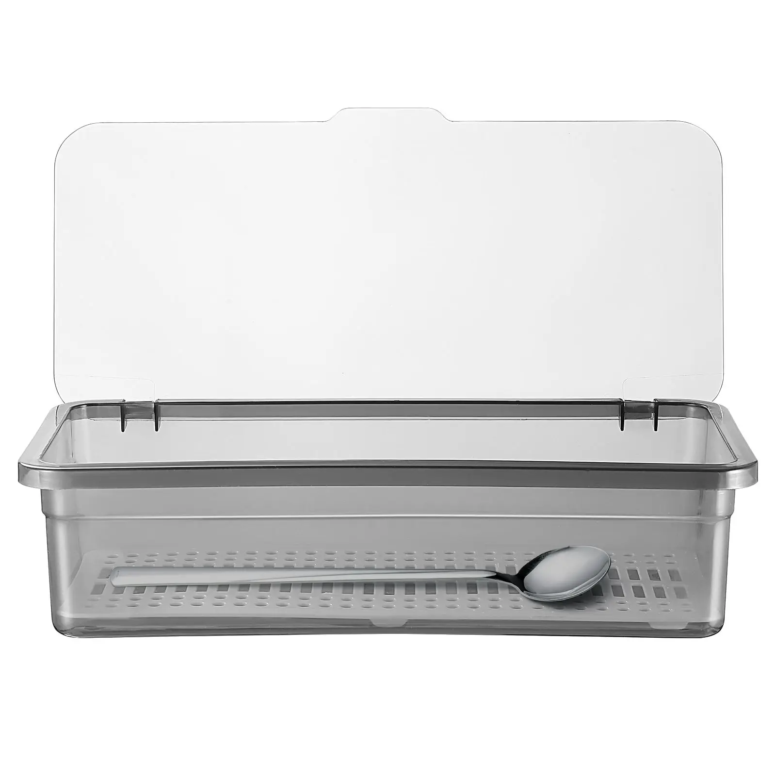 Drain Tableware Storage Box with Lid Kitchen Cutlery Organizer Plastic Chopsticks Holder hygiene dry function Utensil Container
Drain Tableware Storage Box with Lid Kitchen Cutlery Organizer Plastic Chopsticks Holder hygiene dry function Utensil Container