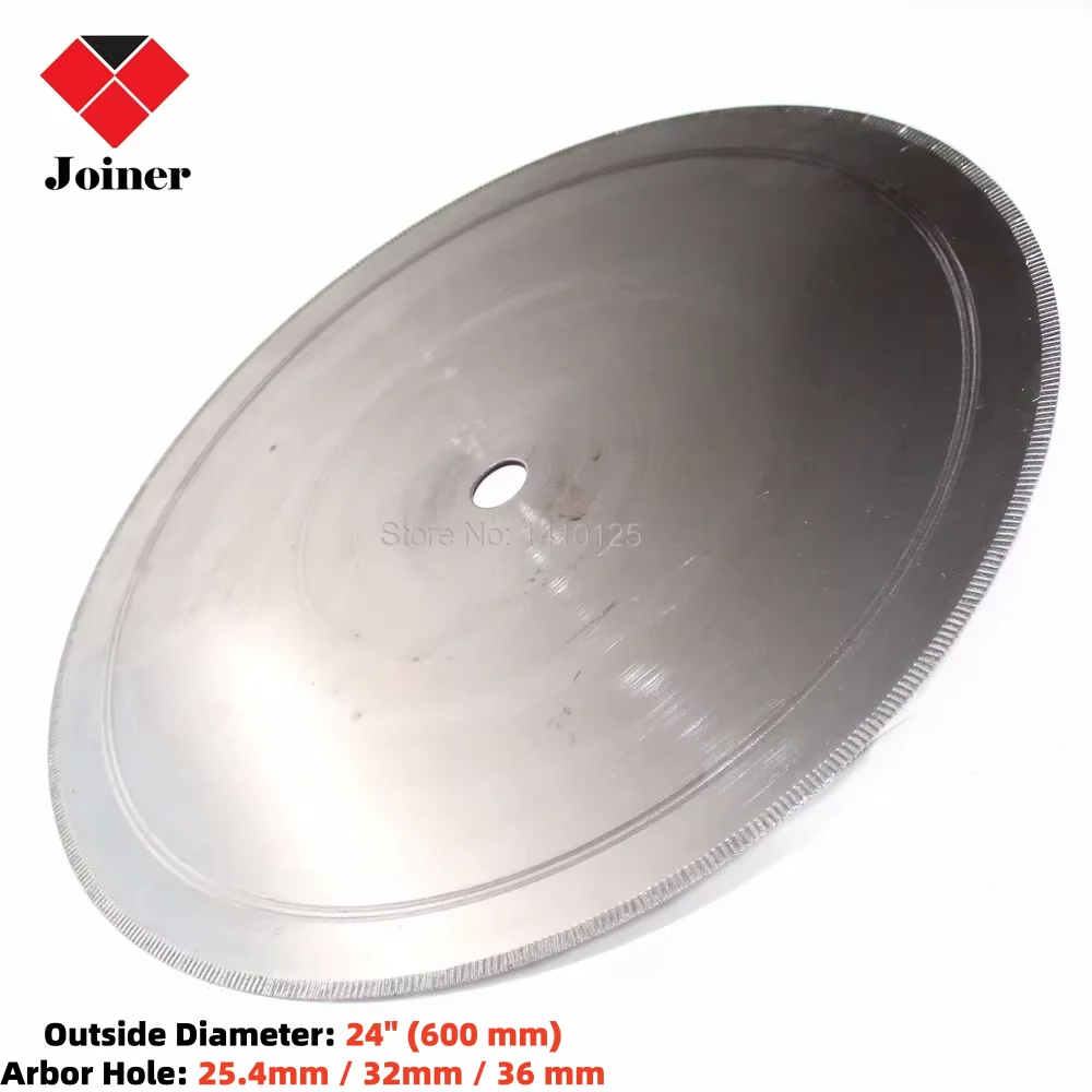 24" inch 600mm Ultra-Thin Diamond Lapidary Saw Blade Notched Rim Thickness 2.5mm Cutting Tools for Stone Glass Gemstone Agate
24" inch 600mm Ultra-Thin Diamond Lapidary Saw Blade Notched Rim Thickness 2.5mm Cutting Tools for Stone Glass Gemstone Agate