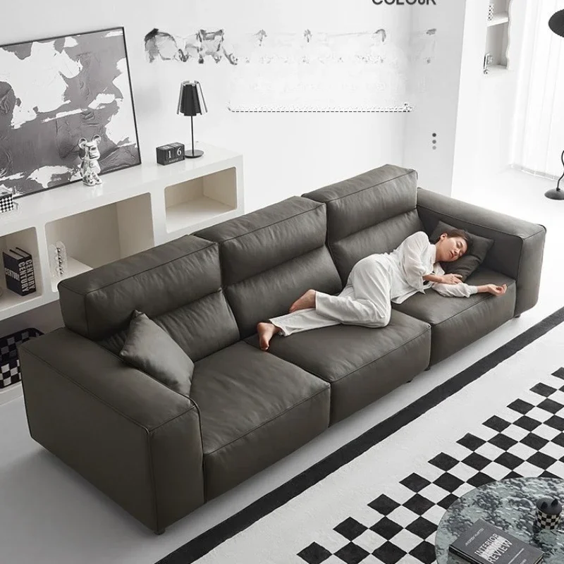 Tofu square first layer cowhide sofa modern simple straight row living room minimalist full leather
Tofu square first layer cowhide sofa modern simple straight row living room minimalist full leather