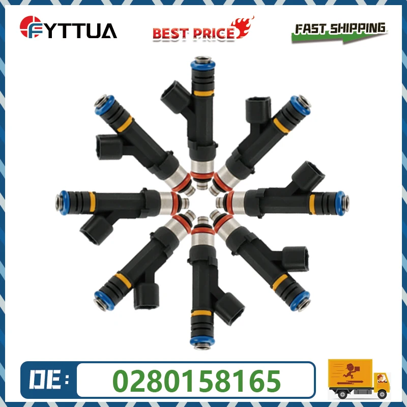 8pcs fuel Injector 0280158165 12609192 For Marine 4.3L 5.0L 5.7L 6.2L MerCruiser Volvo Penta 4.3 5.7L
8pcs fuel Injector 0280158165 12609192 For Marine 4.3L 5.0L 5.7L 6.2L MerCruiser Volvo Penta 4.3 5.7L