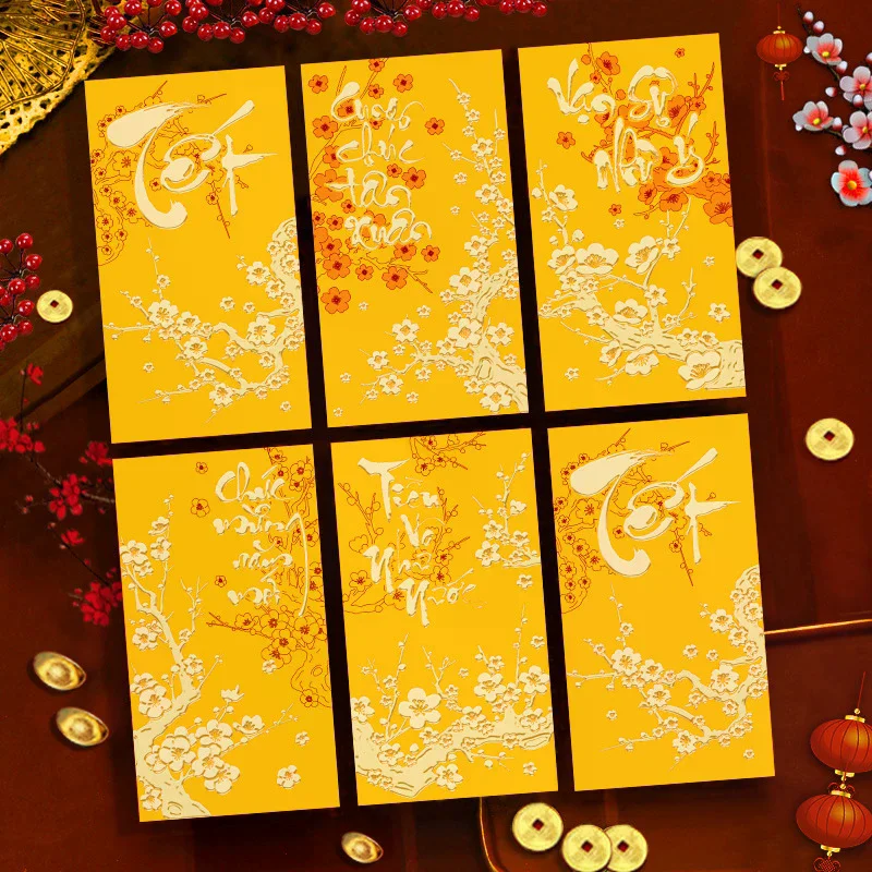 6pcs Red Envelope Chienses New Year Money Envelopes Gift Bag Hongbao Lucky Money Bag Spring Festival Nouvel An Chinois 2026
6pcs Red Envelope Chienses New Year Money Envelopes Gift Bag Hongbao Lucky Money Bag Spring Festival Nouvel An Chinois 2026