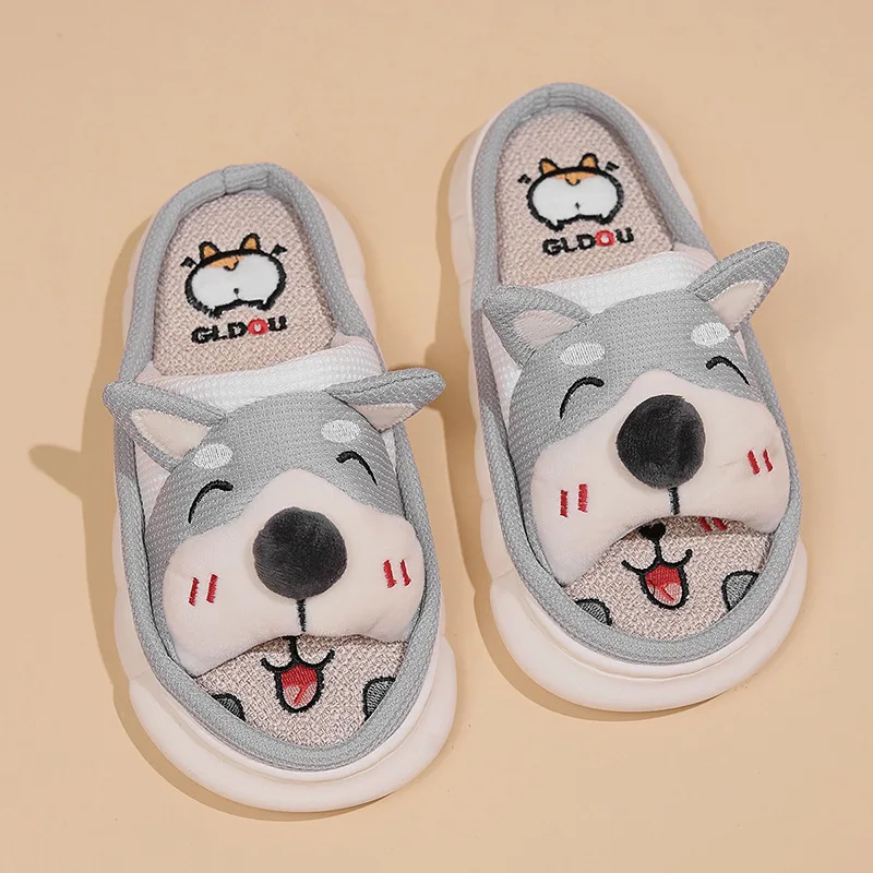 New happy dog open toe slippers women's summer autumn slides shoes 44 45 ladies odorless linen home slippers animal flip flops
New happy dog open toe slippers women's summer autumn slides shoes 44 45 ladies odorless linen home slippers animal flip flops