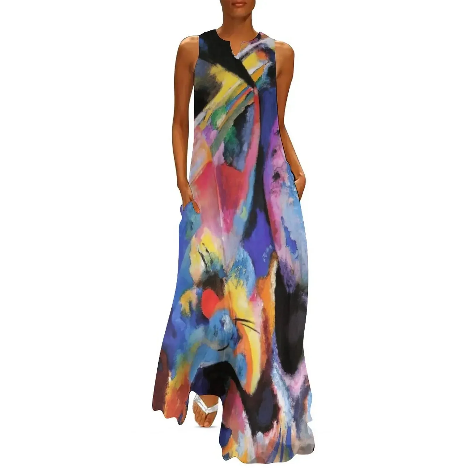 Kandinsky Improvisation Long Dress summer dresses dress summer prom clothes Dress 
Kandinsky Improvisation Long Dress summer dresses dress summer prom clothes Dress