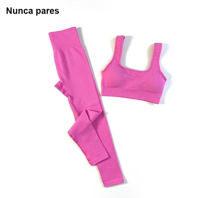 Seamless Gym Set Women Ribbed Yoga Set Fitness Sportswear Tracksuit For Women Sport Bras High Waist Leggings Sport Suit
Seamless Gym Set Women Ribbed Yoga Set Fitness Sportswear Tracksuit For Women Sport Bras High Waist Leggings Sport Suit