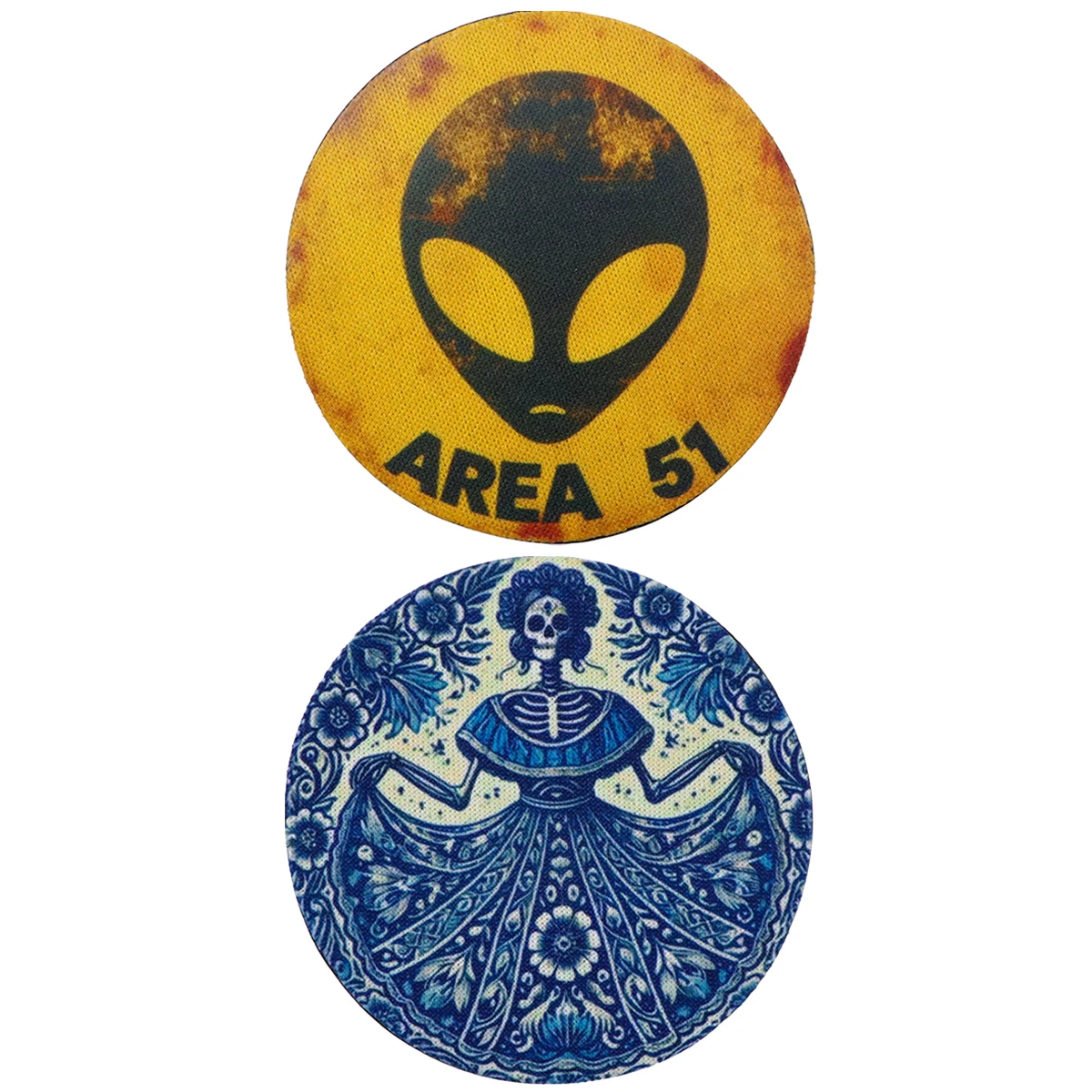 Skeleton Car Coasters Blue Rubber Anti Slip Mats Yellow Fashion Cloth Water Cup Mats Kitchen Supplies Two Pieces Per Set
Skeleton Car Coasters Blue Rubber Anti Slip Mats Yellow Fashion Cloth Water Cup Mats Kitchen Supplies Two Pieces Per Set