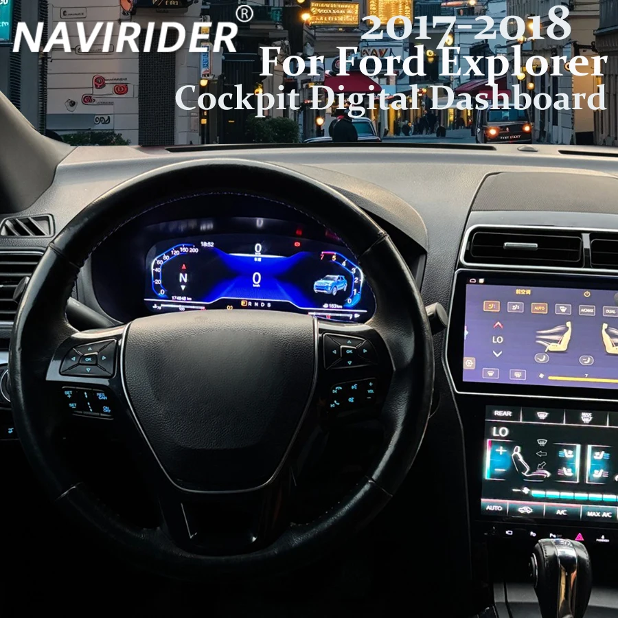12.3inch LCD Digital Dashboard Cluster For Ford Explorer 2017-2018 Years Support HDMI Carplay Radio Instrument Panel
12.3inch LCD Digital Dashboard Cluster For Ford Explorer 2017-2018 Years Support HDMI Carplay Radio Instrument Panel