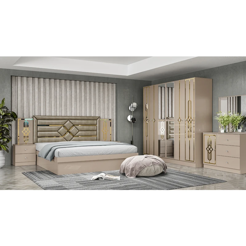 &Cheap Price Queen Size Wooden Headboard Modern Leather Bed Rom Suite Luxury King Size Mdf Full Bedroom Furniture Set
&Cheap Price Queen Size Wooden Headboard Modern Leather Bed Rom Suite Luxury King Size Mdf Full Bedroom Furniture Set