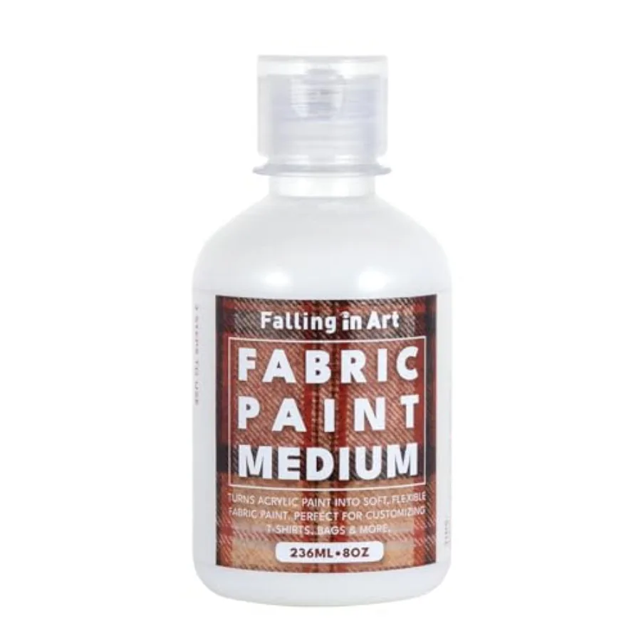 8 Oz Professional Fabric Paint Medium for Fabric Painting, Acrylic Fabrics Medium for T-Shirts, Bags, and DIY Projects
8 Oz Professional Fabric Paint Medium for Fabric Painting, Acrylic Fabrics Medium for T-Shirts, Bags, and DIY Projects