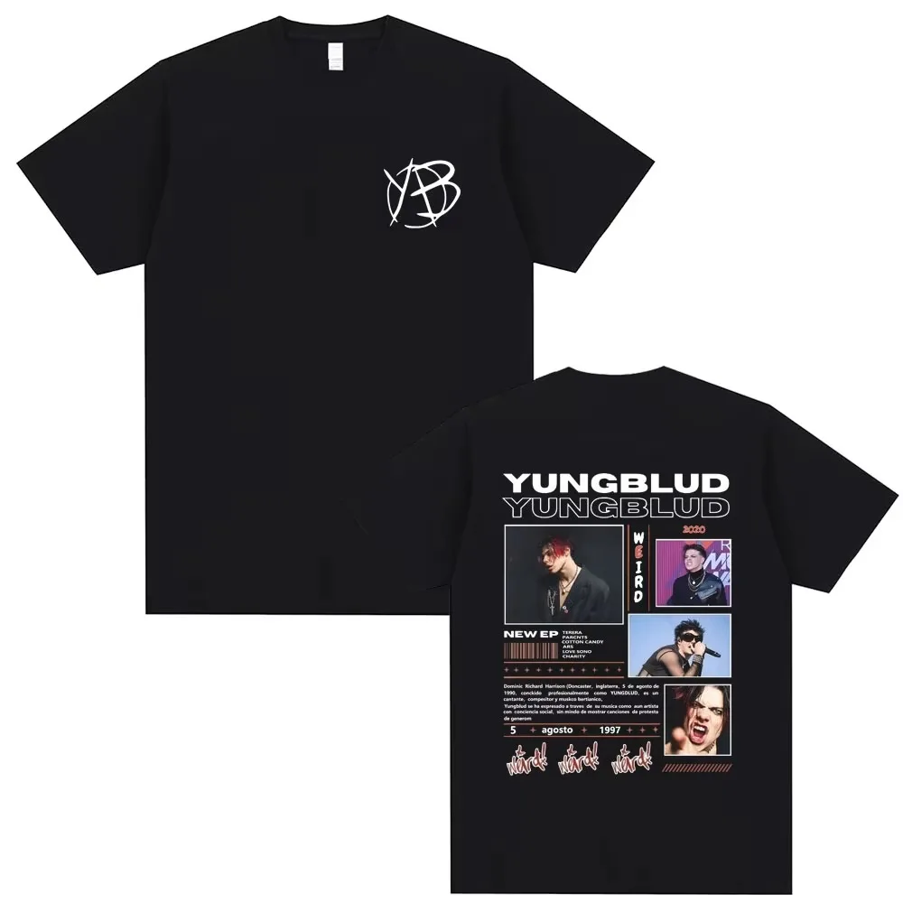 Yungblud Music Album Weird Графические футболки Мужская мода Хип-хоп Негабаритная футболка Мужчины Женщины Альтернативный рок Винтажные футболки
Yungblud Music Album Weird Графические футболки Мужская мода Хип-хоп Негабаритная футболка Мужчины Женщины Альтернативный рок Винтажные футболки
