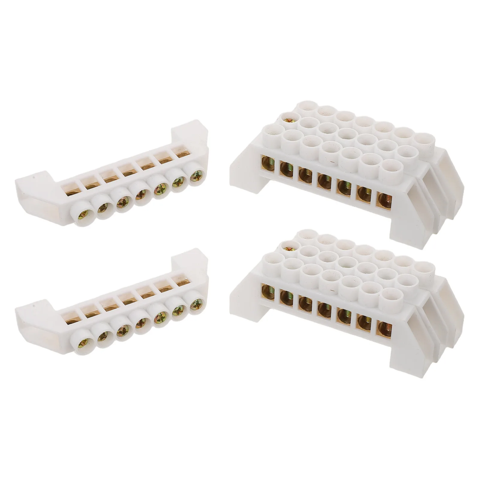 8pcs Copper Wire Terminal Block: 7 Hole Bar Strip For Car Boat Electrical Distribution Box High Conductivity Durable
8pcs Copper Wire Terminal Block: 7 Hole Bar Strip For Car Boat Electrical Distribution Box High Conductivity Durable