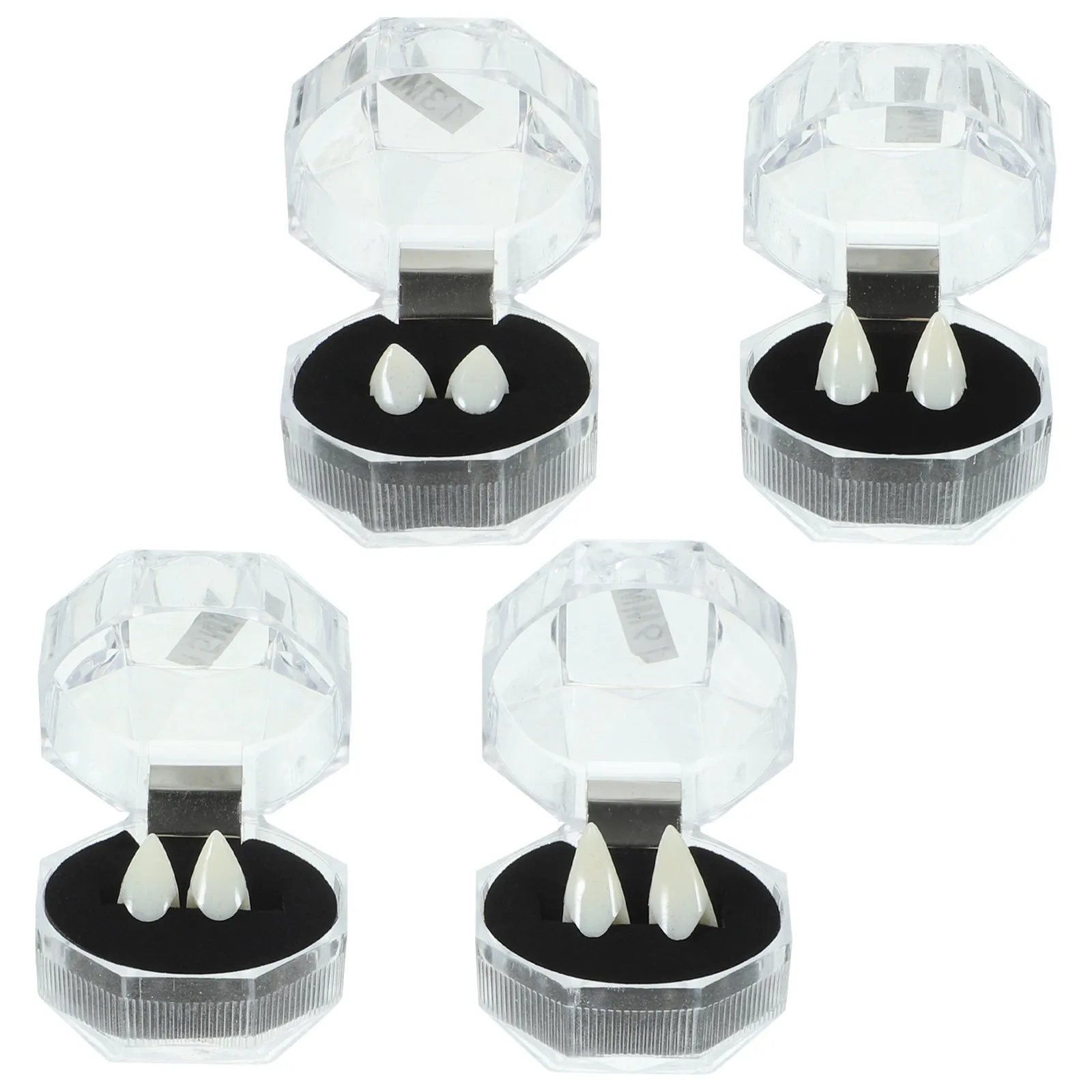 4 пары прозрачных накладных клыков вампира из смолы для косплея, 13 мм, 15 мм, 17 мм, 19 мм, реалистичные зубные накладки для вечеринки на Хэллоуин
4 пары прозрачных накладных клыков вампира из смолы для косплея, 13 мм, 15 мм, 17 мм, 19 мм, реалистичные зубные накладки для вечеринки на Хэллоуин