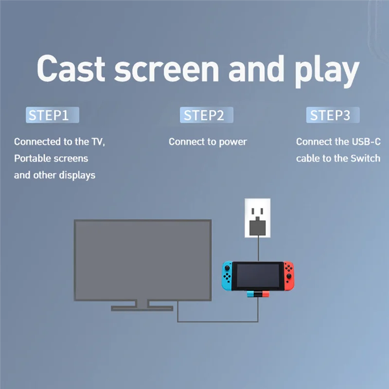 Адаптер 1080P для док-станции Nintendo Switch HUB Type C в HD TV Video Converter для консоли Switch, простой в использовании B
Адаптер 1080P для док-станции Nintendo Switch HUB Type C в HD TV Video Converter для консоли Switch, простой в использовании B