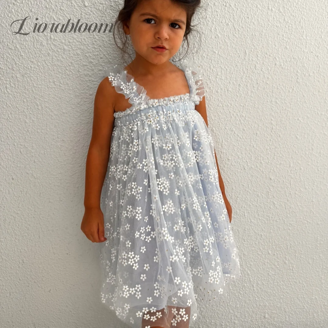 Customized Flower Girl Dress Blue Small Floral Dress Everyday Fresh Dress Wedding Party Attire свадебное платье
Customized Flower Girl Dress Blue Small Floral Dress Everyday Fresh Dress Wedding Party Attire свадебное платье