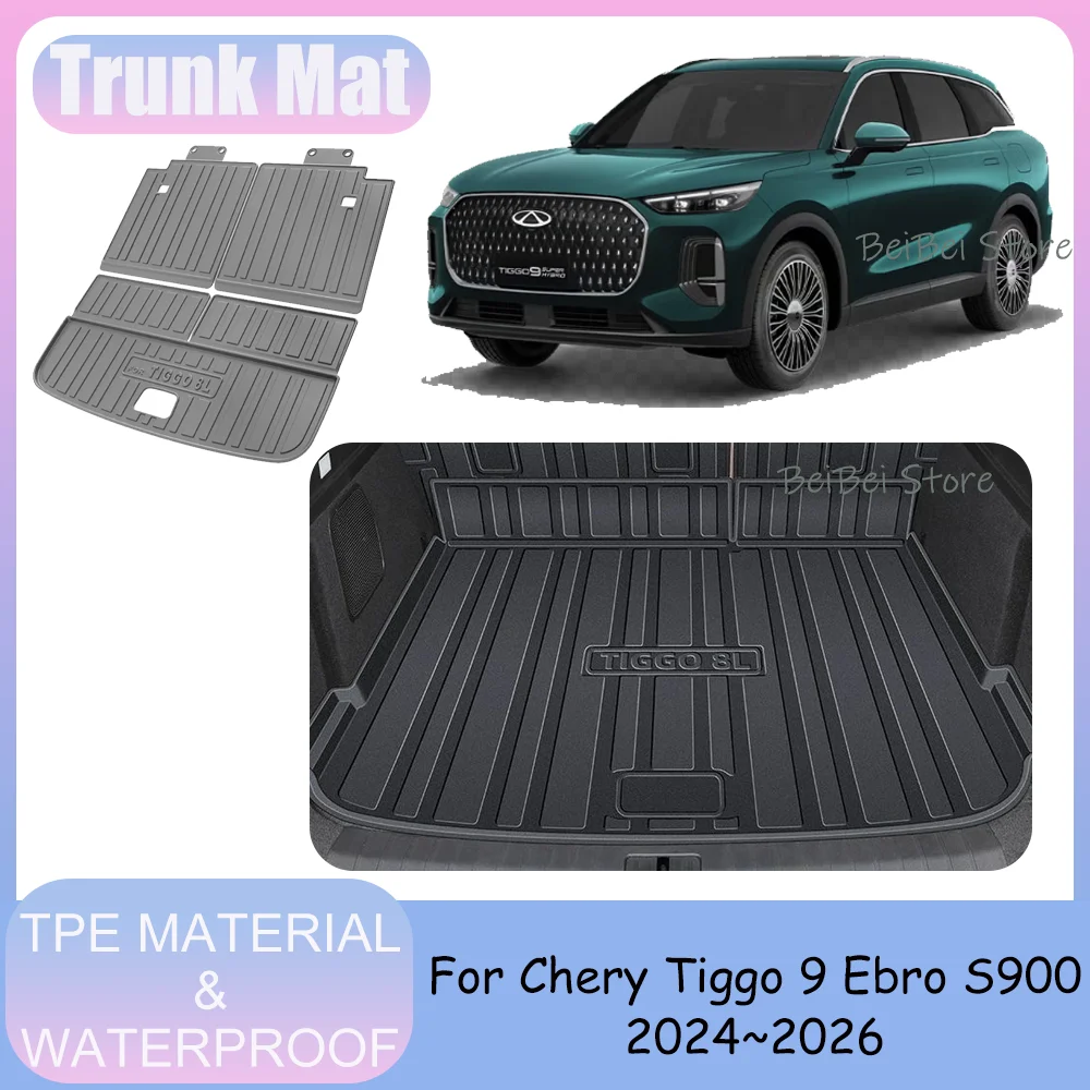 Для Chery Tiggo 9 Ebro S900 2024~2026 2025 5-7-местный автомобильный водонепроницаемый коврик в багажник из TPE, защита от царапин, аксессуары для интерьера
Для Chery Tiggo 9 Ebro S900 2024~2026 2025 5-7-местный автомобильный водонепроницаемый коврик в багажник из TPE, защита от царапин, аксессуары для интерьера