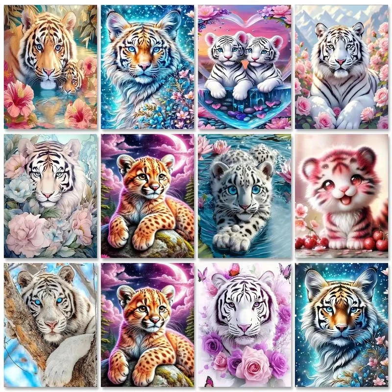Paint By Numbers Tiger Pattern Kit Pre Drawn Canvas Paint Set Stress Relief DIY Craft Wall Decor Gift for Adults Beginners
Paint By Numbers Tiger Pattern Kit Pre Drawn Canvas Paint Set Stress Relief DIY Craft Wall Decor Gift for Adults Beginners