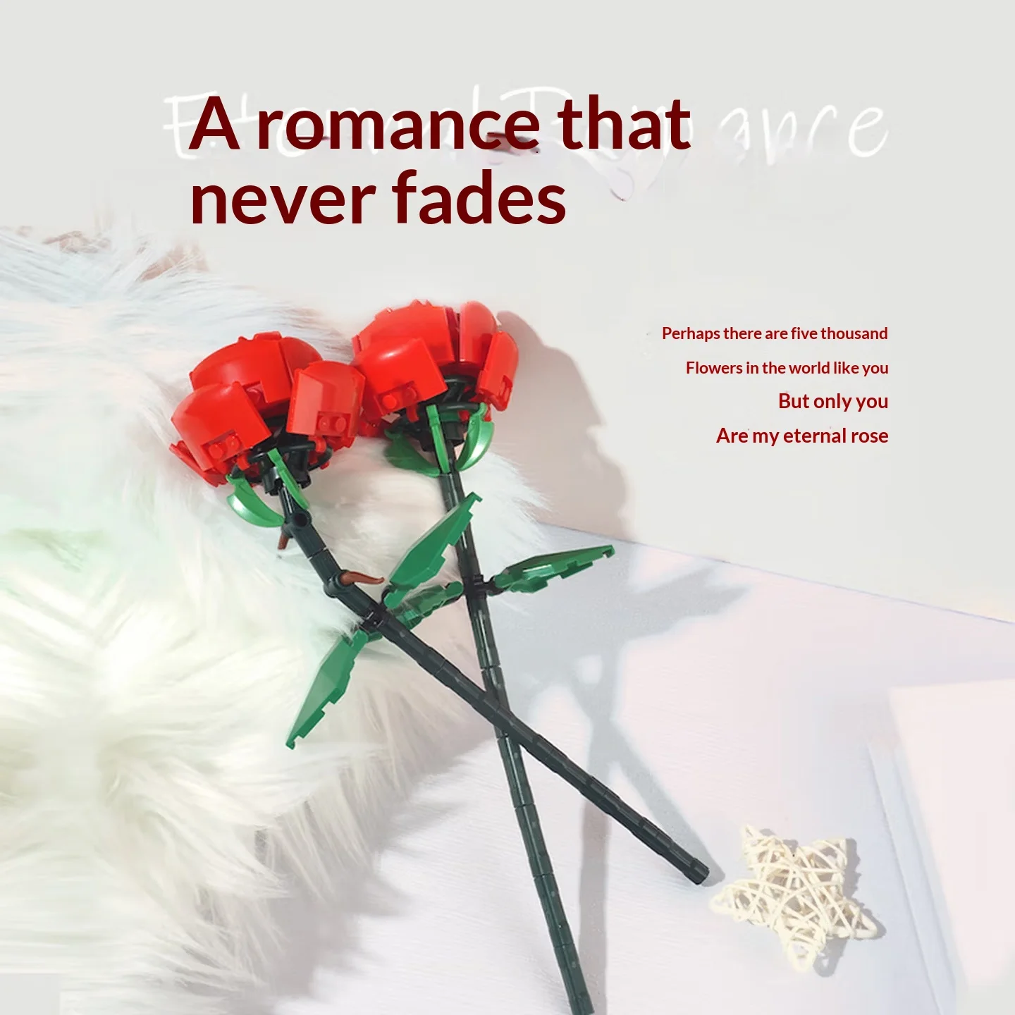 LG-40460 Assembled Building Blocks Red Rose Flower Bouquet Desktop Display Decor Romantic Gift For Mother Girlfriend Friends
LG-40460 Assembled Building Blocks Red Rose Flower Bouquet Desktop Display Decor Romantic Gift For Mother Girlfriend Friends
