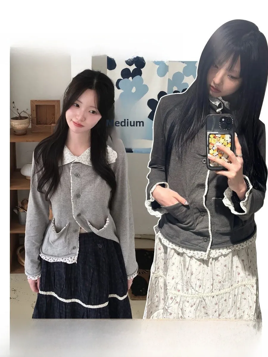 Hanna Floral Print Spliced Knitted Open Cardigan Women's Loose Long Sleeve Turn-down Collar Spring Autumn Casual Style Outerwear
Hanna Floral Print Spliced Knitted Open Cardigan Women's Loose Long Sleeve Turn-down Collar Spring Autumn Casual Style Outerwear