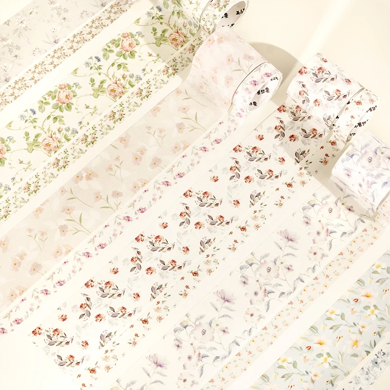 Journal GO 4x200cm/1.2x200cm Two Sizes Floral Washi Tapes Decorative Masking Tape Notebook Diary Collage Journaling Card Tape
Journal GO 4x200cm/1.2x200cm Two Sizes Floral Washi Tapes Decorative Masking Tape Notebook Diary Collage Journaling Card Tape