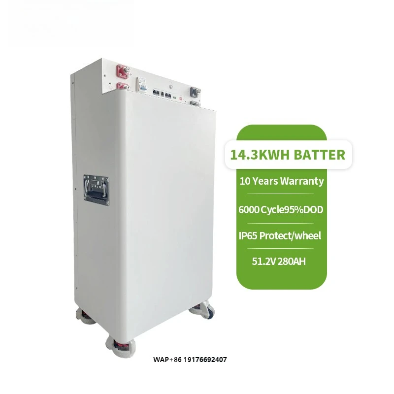 Вертикальная аккумуляторная батарея LiFePO4 51.2В 280Ач 16S 200А для солнечных систем Deye, для самостоятельной сборки
Вертикальная аккумуляторная батарея LiFePO4 51.2В 280Ач 16S 200А для солнечных систем Deye, для самостоятельной сборки