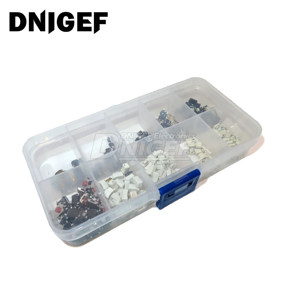 250Pcs/Lot Tactile Push Button Touch Switch Remote Keys Button Microswitch 10Values x 25Pcs Assorstment Kit For Car Remote
250Pcs/Lot Tactile Push Button Touch Switch Remote Keys Button Microswitch 10Values x 25Pcs Assorstment Kit For Car Remote