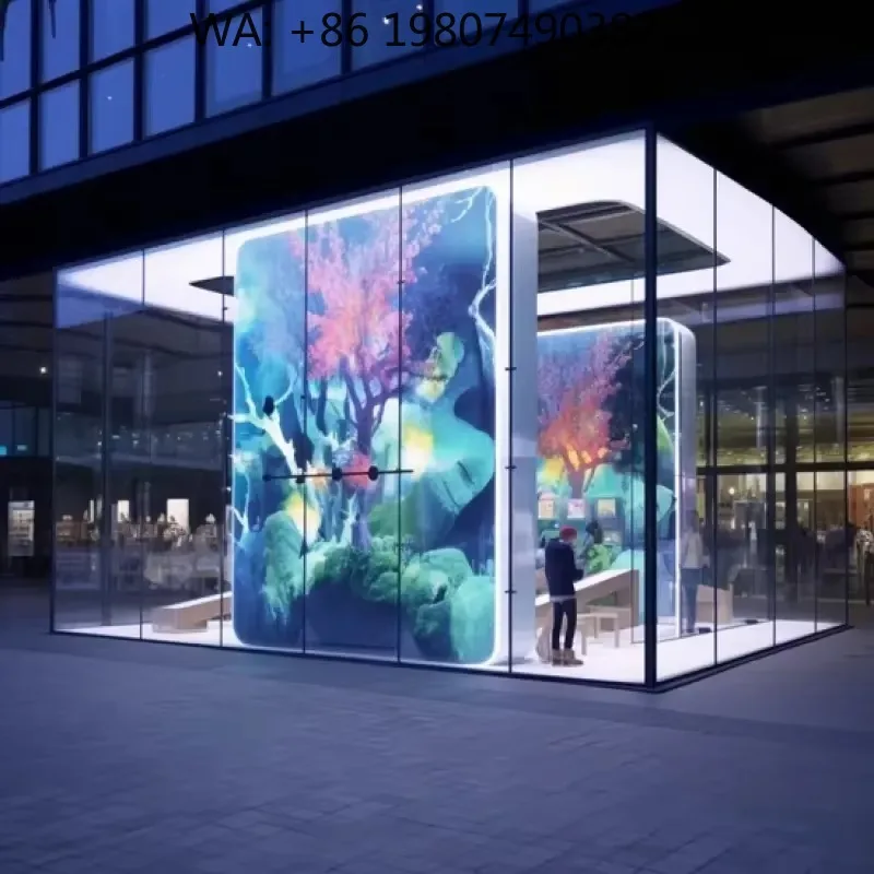 Indoor Outdoor Glass Transparent LED Film Display Building Advertising Video Wall Screen
Indoor Outdoor Glass Transparent LED Film Display Building Advertising Video Wall Screen