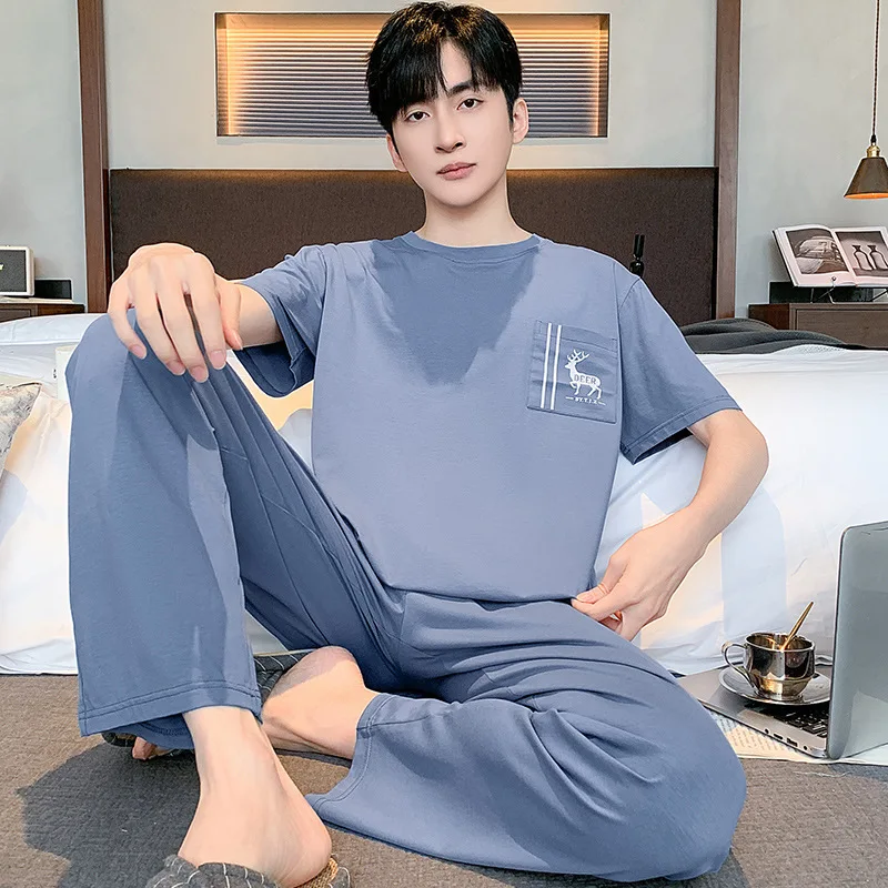 Повседневный комплект для сна из модала: мужские шорты и футболка с коротким рукавом, домашняя одежда, летний комплект для подростков с мультяшным принтом, для улицы, больших размеров
Повседневный комплект для сна из модала: мужские шорты и футболка с коротким рукавом, домашняя одежда, летний комплект для подростков с мультяшным принтом, для улицы, больших размеров