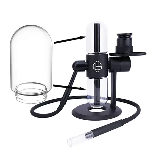 Pipa para fumar por gravedad Kompact, botellas de vidrio reemplazables para cachimba, cuencos para tabaco, boquillas, pipas universales para Shisha, accesorios para humo
